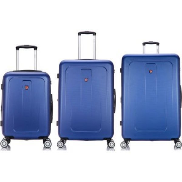 Rta Products Llc DUKAP Crypto Lightweight Hardside 3-Piece Luggage Set 20"/28"/32" - Blue DKCRYSML-BLU